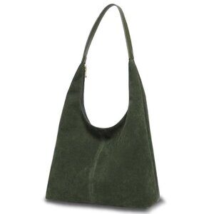 Suede Bag, Suede Tote Hobo Bags, Handbag, Slouchy Shoulder Bag